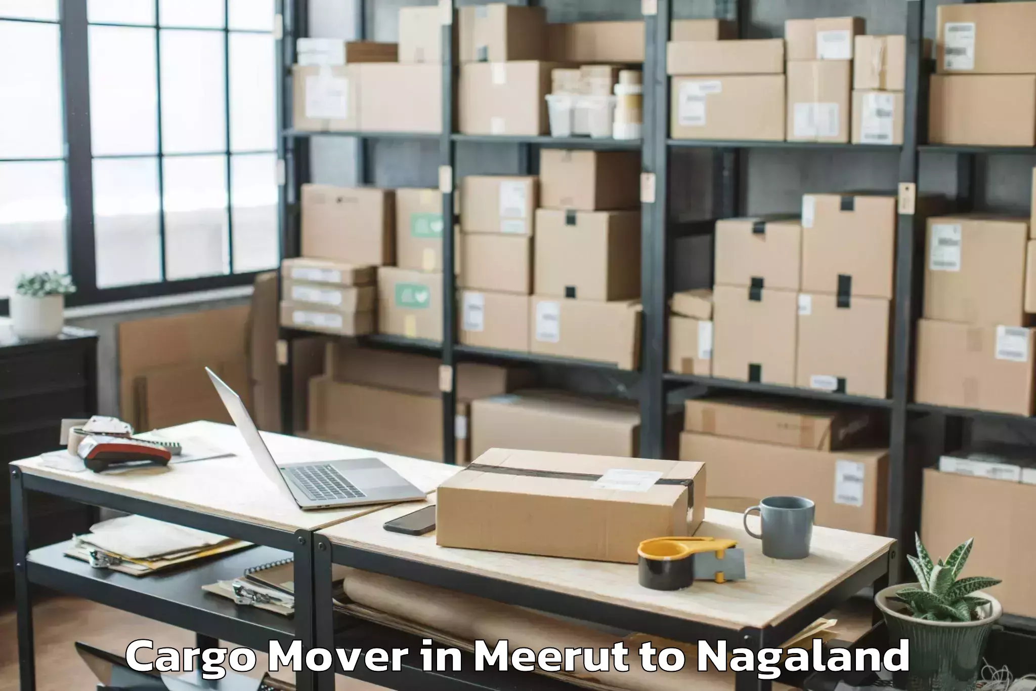 Book Meerut to Mopong Cargo Mover